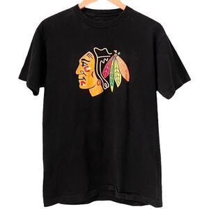 NHL Chicago Blackhawks Kane 88 Black Tee 100% Cotton in Men's Size Medium